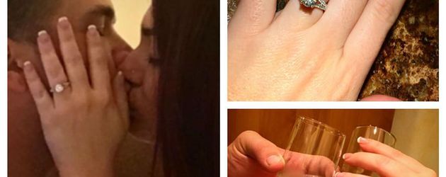 Deena Nicole Cortese und Christopher am Tag ihrer Verlobung Deena Nicole Cortese und Christopher am Tag ihrer Verlobung