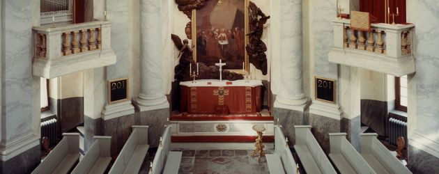 Der Innenraum der Drottningholm Schlosskirche Der Innenraum der Drottningholm Schlosskirche