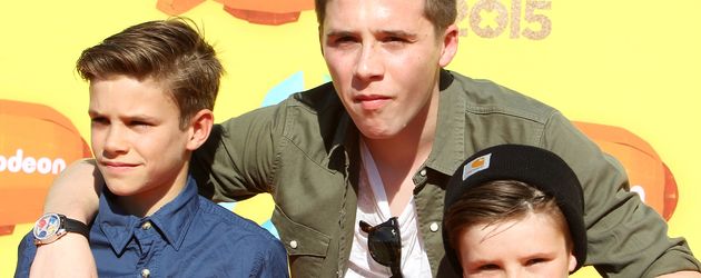 Brooklyn Beckham, Romeo Beckham und Cruz Beckham Brooklyn Beckham, Romeo Beckham und Cruz Beckham