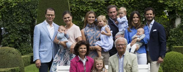 Die schwedische Königsfamilie auf Schloss Solliden Die schwedische Königsfamilie auf Schloss Solliden