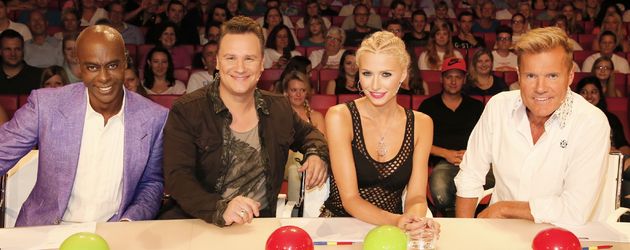 Guido Maria Kretschmer, Lena Gercke, Dieter Bohlen und Bruce Darnell Guido Maria Kretschmer, Lena Gercke, Dieter Bohlen und Bruce Darnell