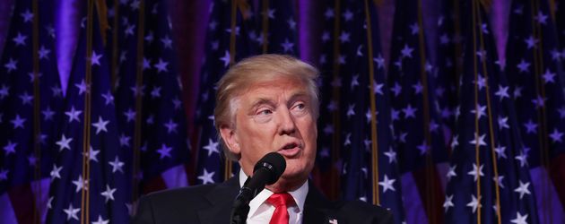 US-Präsident Donald Trump in der Wahlnacht US-Präsident Donald Trump in der Wahlnacht
