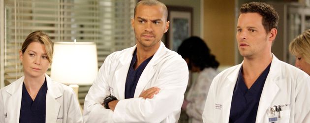 Ellen Pompeo, Jesse Williams und Justin Chambers bei Grey's Anatomy Ellen Pompeo, Jesse Williams und Justin Chambers bei Grey's Anatomy