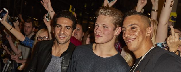Farid Bang, Elyas M'Barek und Max von der Groeben Farid Bang, Elyas M'Barek und Max von der Groeben