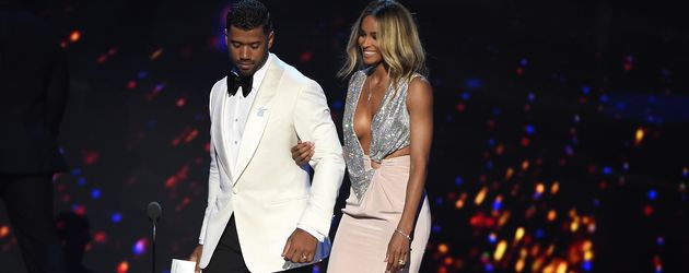 Football-Star Russell Wilson und Sängerin Ciara Football-Star Russell Wilson und Sängerin Ciara