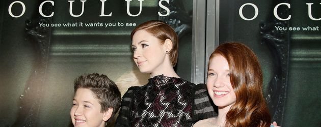 Garrett Ryan, Karen Gillan und Annalise Basso bei der "Oculus"-Premiere Garrett Ryan, Karen Gillan und Annalise Basso bei der "Oculus"-Premiere