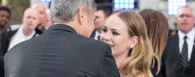 George Clooney und Britt Robertson George Clooney und Britt Robertson
