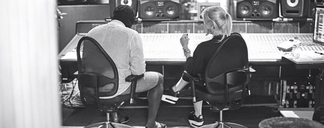 Gregory Porter und Sarah Connor zusammen im Studio Gregory Porter und Sarah Connor zusammen im Studio