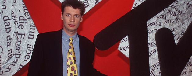 Günther Jauch moderiert "Stern TV" 1994 Günther Jauch moderiert "Stern TV" 1994