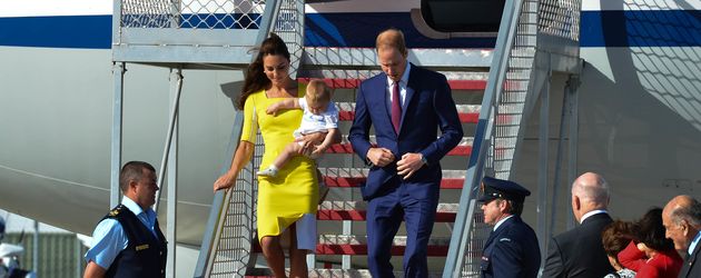 Herzogin Kate, Prinz William und Prinz George Herzogin Kate, Prinz William und Prinz George