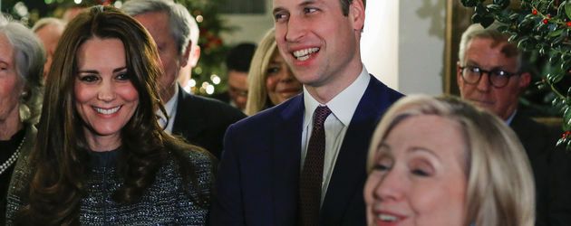 Herzogin Kate, Prinz William und Hillary Clinton Herzogin Kate, Prinz William und Hillary Clinton