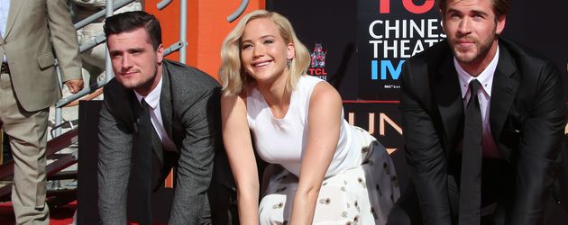 Liam Hemsworth, Hunger Games, Jennifer Lawrence und Josh Hutcherson Liam Hemsworth, Hunger Games, Jennifer Lawrence und Josh Hutcherson
