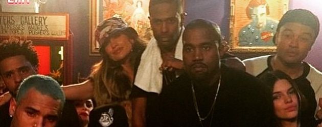 Justin Bieber, Kanye West, Kendall Jenner, Jennifer Lopez und Big Sean Justin Bieber, Kanye West, Kendall Jenner, Jennifer Lopez und Big Sean