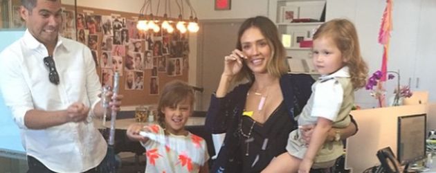 Jessica Alba, Honor Marie Warren, Haven Garner Warren und Cash Warren Jessica Alba, Honor Marie Warren, Haven Garner Warren und Cash Warren