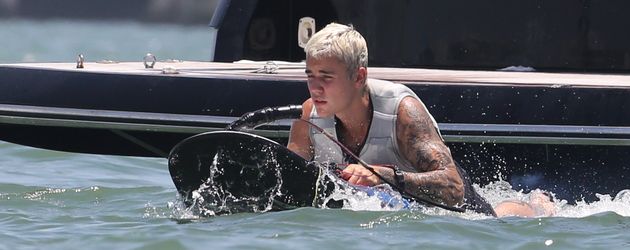 Justin Bieber beim Wassersport in Miami Beach Justin Bieber beim Wassersport in Miami Beach