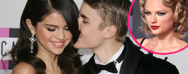 Selena Gomez, Taylor Swift und Justin Bieber Selena Gomez, Taylor Swift und Justin Bieber