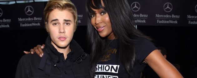 Justin Bieber und Naomi Campbell Justin Bieber und Naomi Campbell