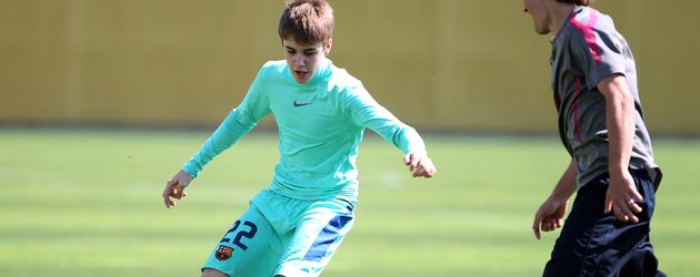 Justin Bieber und Bojan Krkic in Barcelona 2011 Justin Bieber und Bojan Krkic in Barcelona 2011