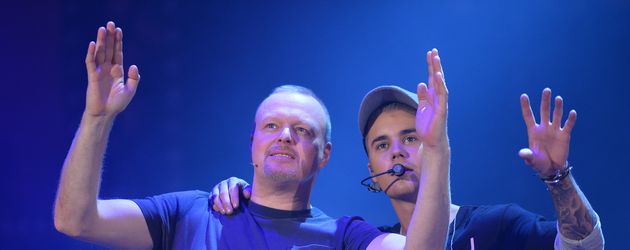 Justin Bieber und Stefan Raab Justin Bieber und Stefan Raab