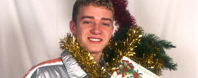 Justin Timberlake mit einem Weihnachtsgeschenk Justin Timberlake mit einem Weihnachtsgeschenk
