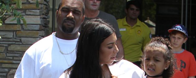 Kanye West, Kim Kardashian und North West Kanye West, Kim Kardashian und North West