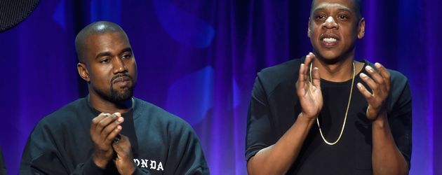 Kanye West und Jay-Z beim Tidal Launch 2015 in NYC Kanye West und Jay-Z beim Tidal Launch 2015 in NYC