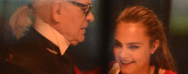 Cara Delevingne und Karl Lagerfeld Cara Delevingne und Karl Lagerfeld