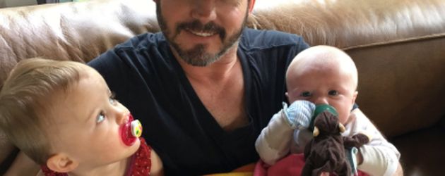 Brandon Blackstock mit Remington und River Brandon Blackstock mit Remington und River