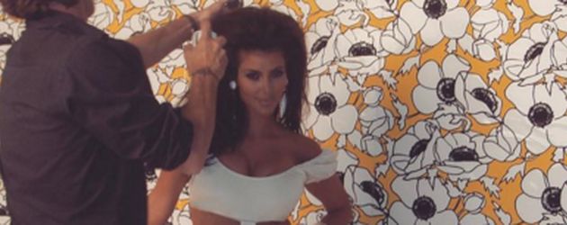 Kim Kardashian beim Playboy-Shooting im Jahr 2007 Kim Kardashian beim Playboy-Shooting im Jahr 2007