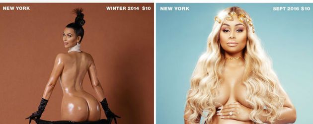 Kim Kardashian und Blac Chyna auf dem Paper Magazine Cover Kim Kardashian und Blac Chyna auf dem Paper Magazine Cover