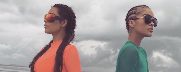 Kim Kardashian und Jasmine Sanders in Mexiko Kim Kardashian und Jasmine Sanders in Mexiko