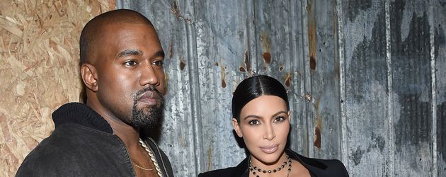 Kim Kardashian und Kanye West bei der New York Fashion Week 2015 Kim Kardashian und Kanye West bei der New York Fashion Week 2015