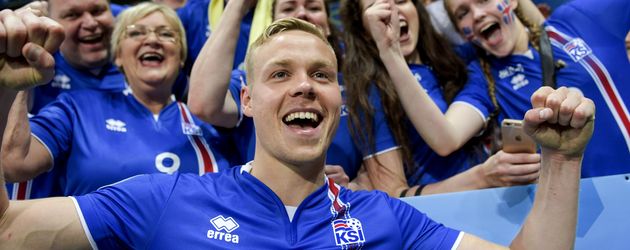 Kolbeinn Sigthorsson bei der EM 2016 Kolbeinn Sigthorsson bei der EM 2016