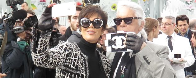 Kris Jenner und Karl Lagerfeld Kris Jenner und Karl Lagerfeld