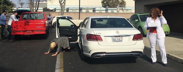 Lady Gaga nach ihrer bestandenen Fahrprüfung Lady Gaga nach ihrer bestandenen Fahrprüfung