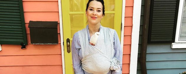 Laura Osswald mit ihrem Baby Laura Osswald mit ihrem Baby