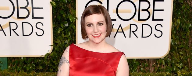 Lena Dunham bei der Verleihung der Golden Globes 2015 Lena Dunham bei der Verleihung der Golden Globes 2015