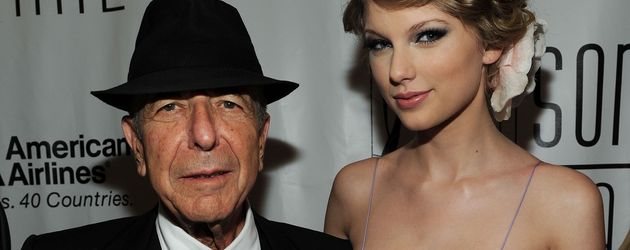 Musik-Legende Leonard Cohen und Sängerin Taylor Swift Musik-Legende Leonard Cohen und Sängerin Taylor Swift