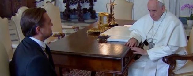 Leonardo Di Caprio und Papst Franziskus I. Leonardo Di Caprio und Papst Franziskus I.