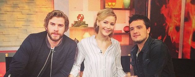 Liam Hemsworth, Jennifer Lawrence und Josh Hutcherson Liam Hemsworth, Jennifer Lawrence und Josh Hutcherson