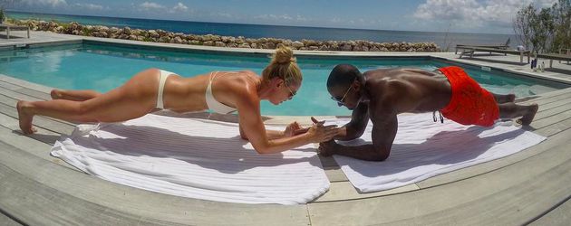 Lindsey Vonn und Kenan Smith auf den Turks- und Caicosinseln Lindsey Vonn und Kenan Smith auf den Turks- und Caicosinseln