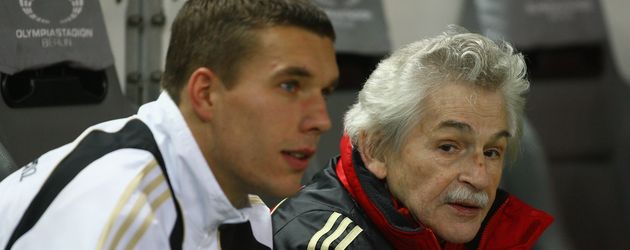 Lukas Podolski und Adolf Katzenmeier Lukas Podolski und Adolf Katzenmeier