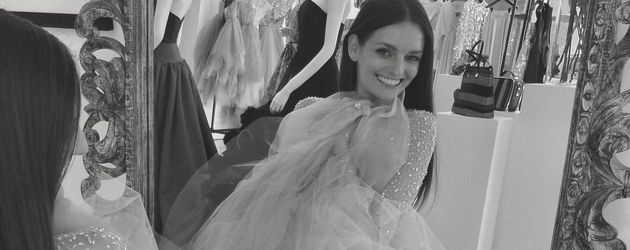 Lydia Hearst in ihrem Hochzeiskleid Lydia Hearst in ihrem Hochzeiskleid