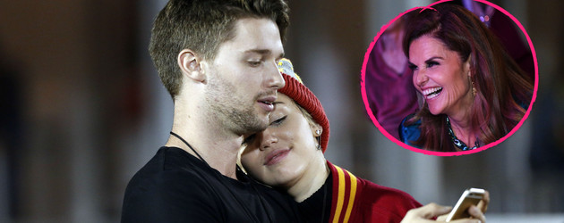 Miley Cyrus, Patrick Schwarzenegger und Maria Shriver Miley Cyrus, Patrick Schwarzenegger und Maria Shriver