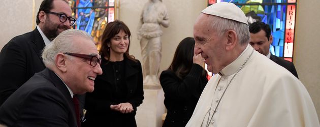 Martin Scorsese und Papst Franziskus im Vatikan Martin Scorsese und Papst Franziskus im Vatikan