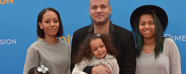 Mel B., Stephen Belafonte, Madison Brown Belafonte, Angel Iris Murphy Brown und Phoenix Chi Gulzar Mel B., Stephen Belafonte, Madison Brown Belafonte, Angel Iris Murphy Brown und Phoenix Chi Gulzar