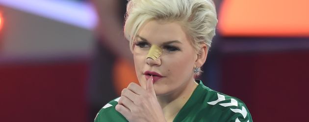 Melanie Müller bei der ProSieben Voelkerball Meisterschaft in Halle Melanie Müller bei der ProSieben Voelkerball Meisterschaft in Halle