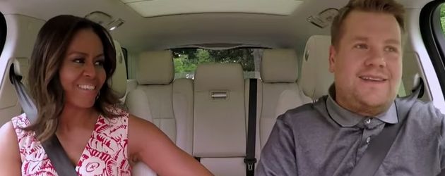 Michelle Obama und James Corden beim "Carpool Karaoke" Michelle Obama und James Corden beim "Carpool Karaoke"