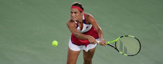 Monica Puig im Finalspiel bei den Olympischen Spielen 2016 in Rio Monica Puig im Finalspiel bei den Olympischen Spielen 2016 in Rio