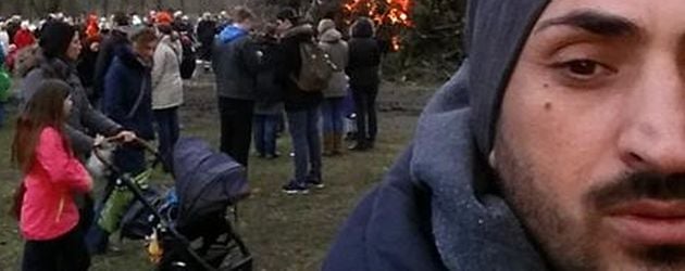 Mustafa Alin beim Osterfeuer Mustafa Alin beim Osterfeuer